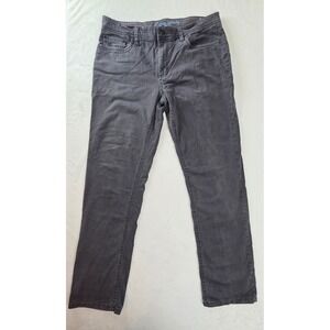 English Laundry Mens 34x32 Gray Straight Leg Stretch Cotton 5-Pocket Pants